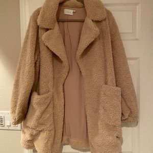 Lush Cozy Teddy Coat Size Small
